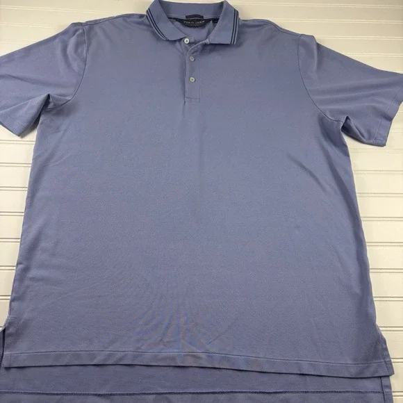 Polo Golf Ralph Lauren Performance Polo‎ Shirt Men's XL Blue Pima Cotton - Picture 3 of 9